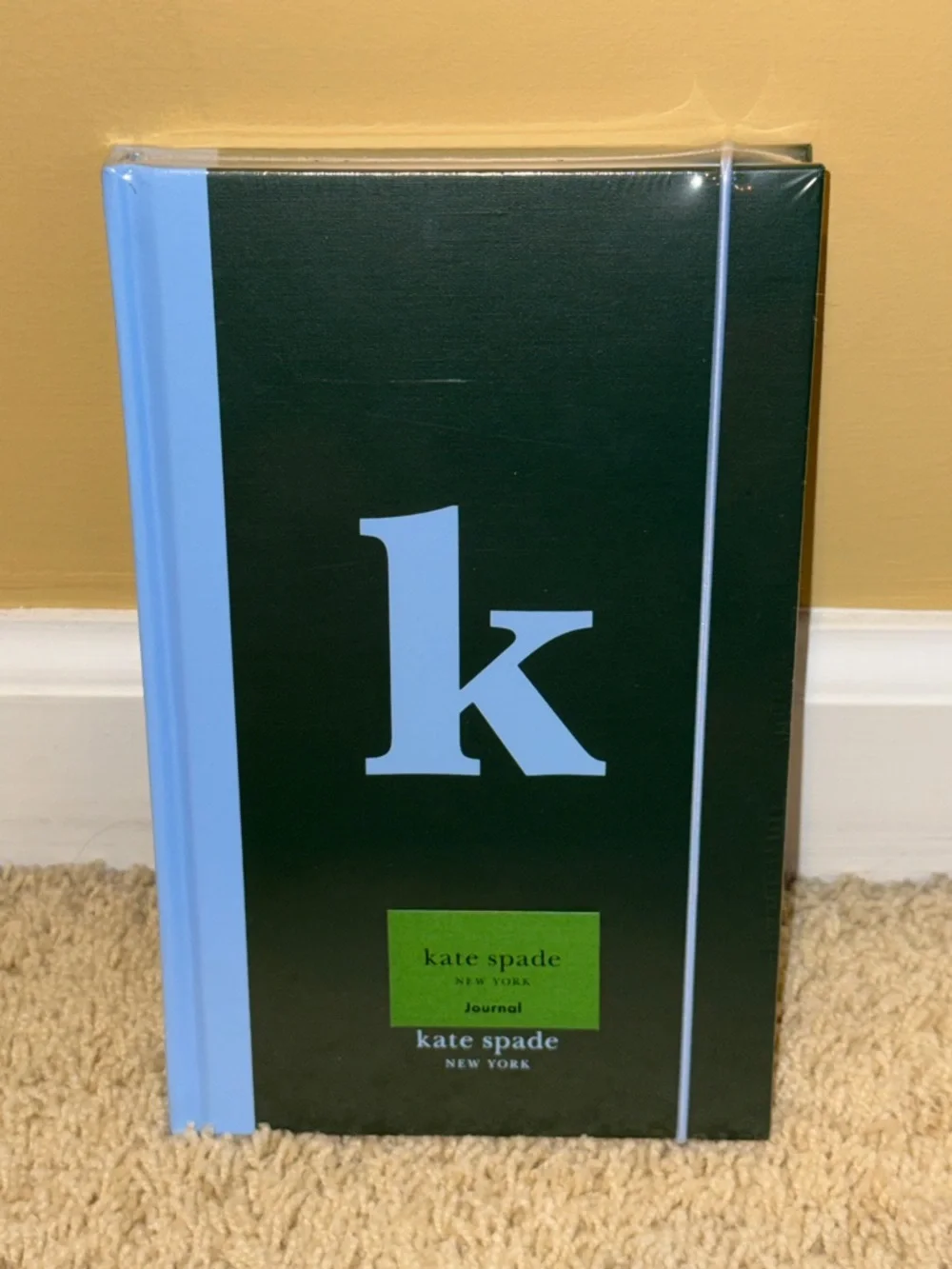 kate spade Dark Green Journal with Light Blue ‘k’